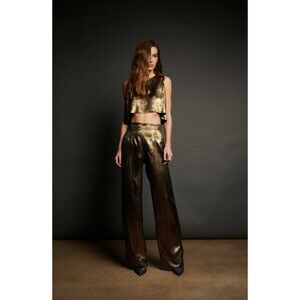 Nonchalant Label Pisa pant In gold